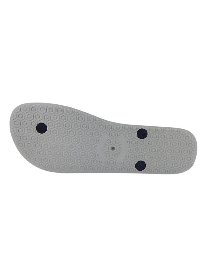 Tongs Brasileras pour femme avec semelle en gomme Noir Blanc - Kiabi