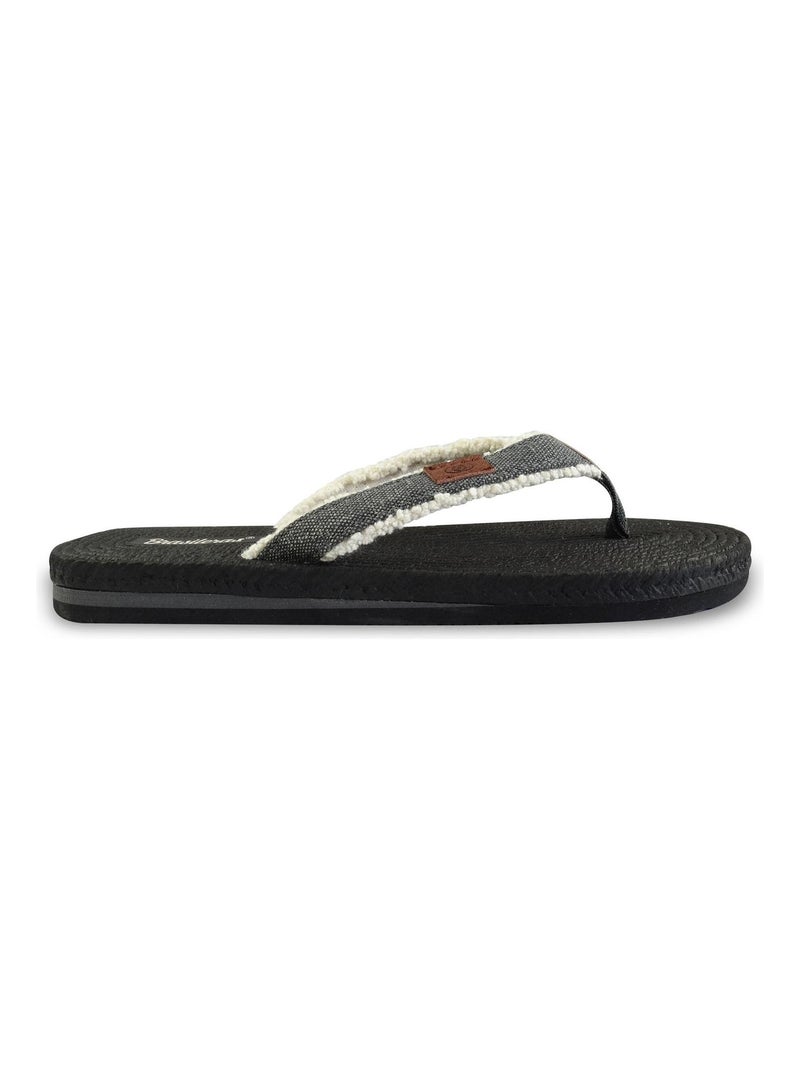 Tongs Brasileras pour femme avec semelle en gomme Noir - Kiabi
