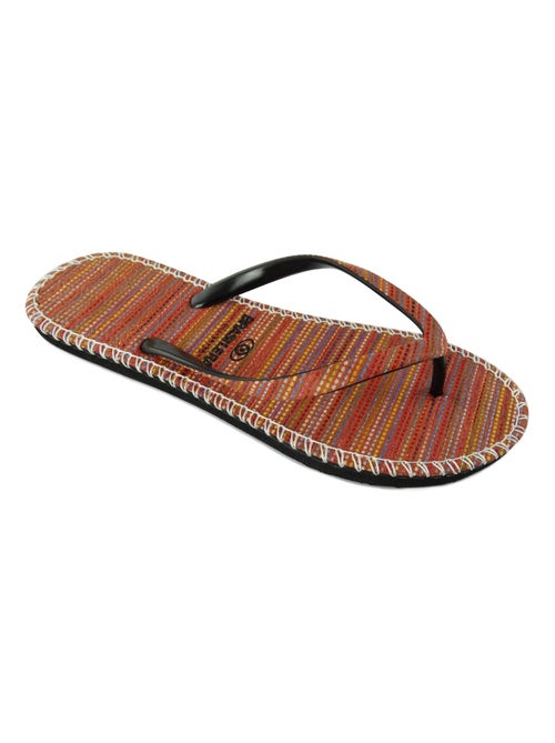 Tongs Brasileras pour femme avec semelle en gomme - Kiabi