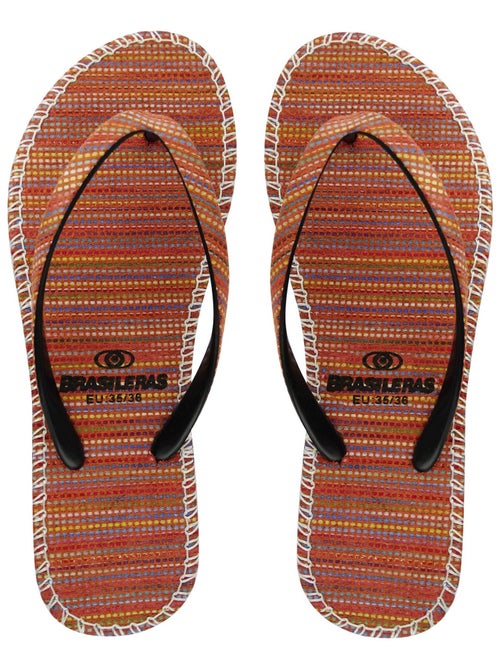 Tongs Brasileras pour femme avec semelle en gomme - Kiabi
