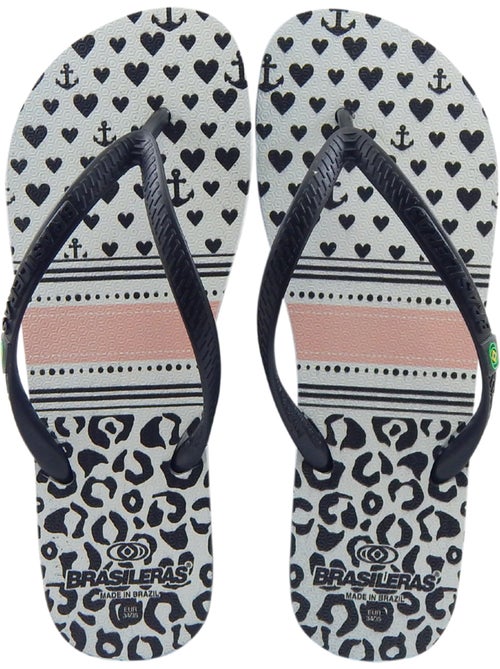 Tongs Brasileras pour femme avec semelle en gomme - Kiabi