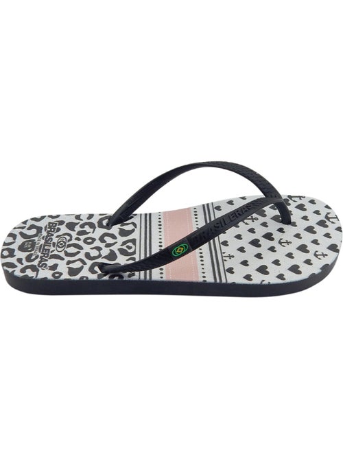 Tongs Brasileras pour femme avec semelle en gomme - Kiabi