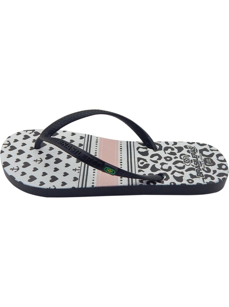 Tongs Brasileras pour femme avec semelle en gomme Noir - Kiabi