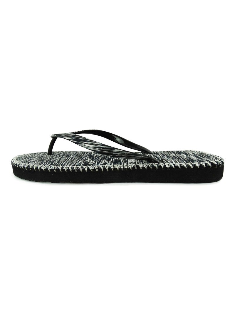 Tongs Brasileras pour femme avec semelle en gomme Noir - Kiabi