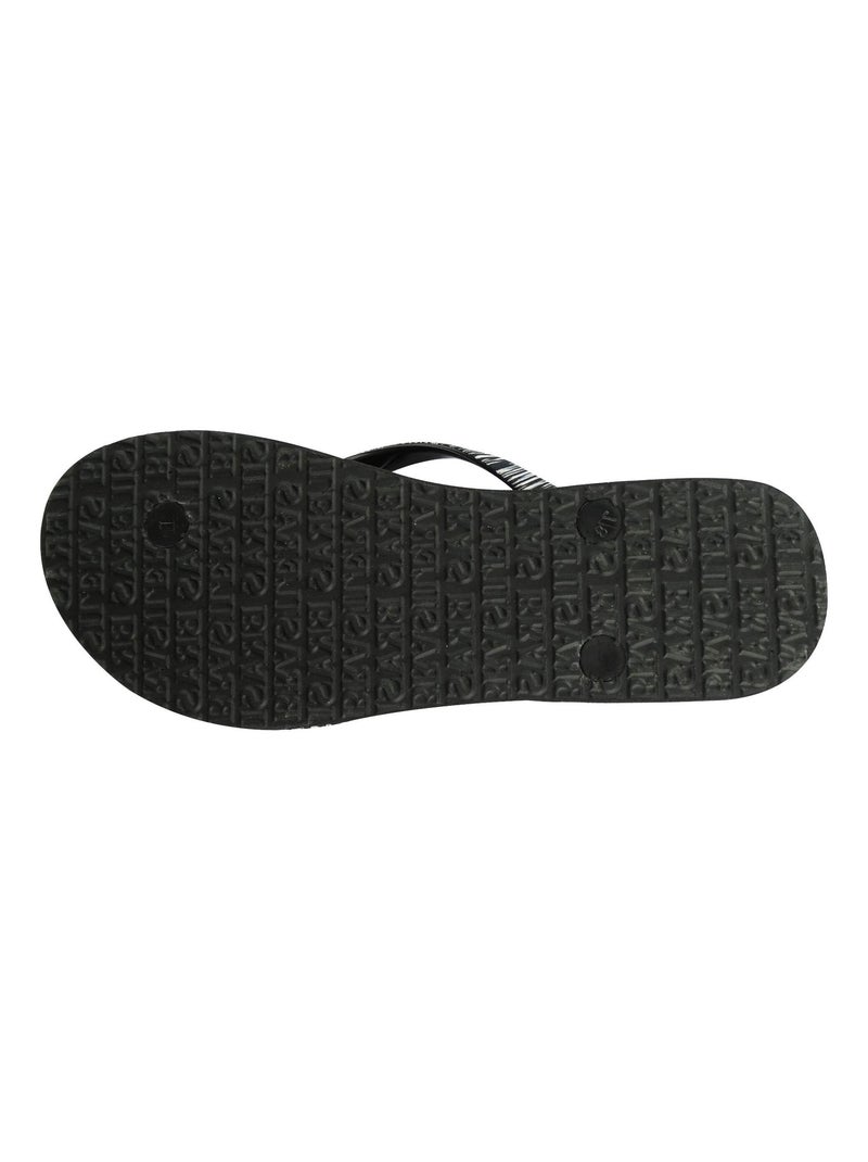 Tongs Brasileras pour femme avec semelle en gomme Noir - Kiabi