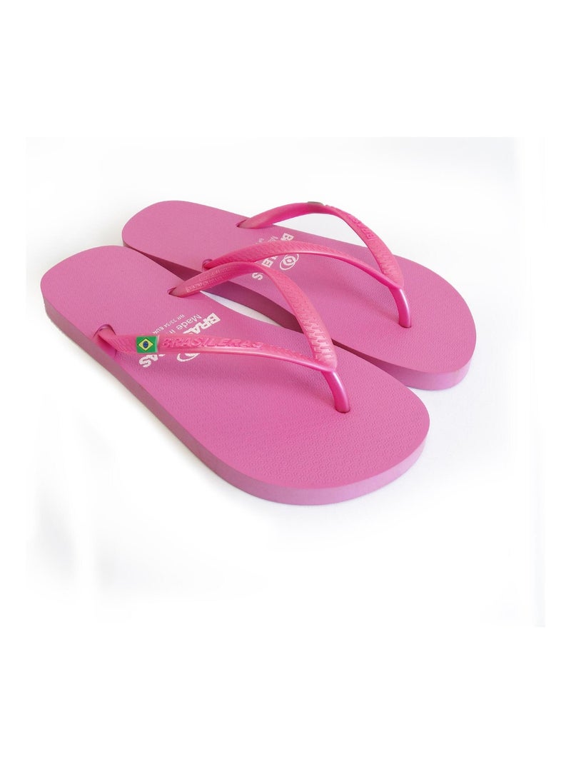 Tongs Brasileras pour femme avec semelle en gomme Rose - Kiabi