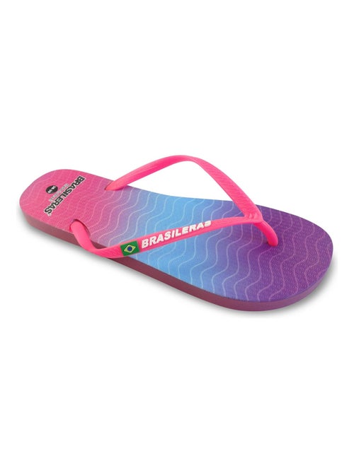 Tongs Brasileras pour femme avec semelle en gomme - Kiabi