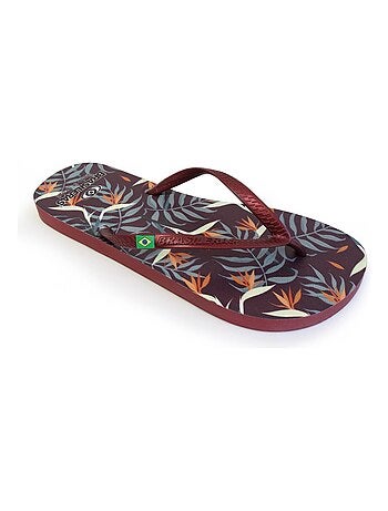 Tongs brasileras pour femme avec semelle en gomme
