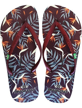 Tongs brasileras pour femme avec semelle en gomme