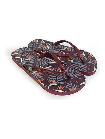 Tongs brasileras pour femme avec semelle en gomme