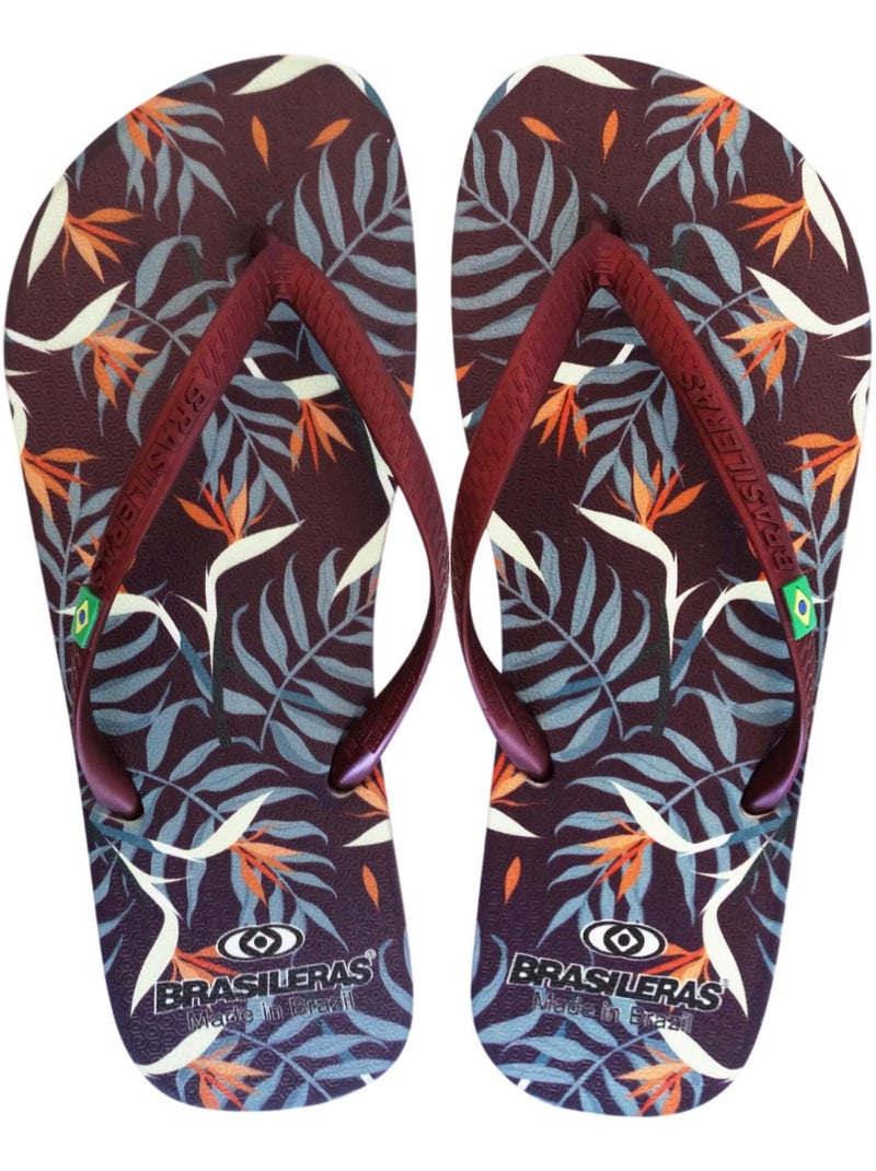 Tongs Brasileras pour femme avec semelle en gomme Rouge - Kiabi