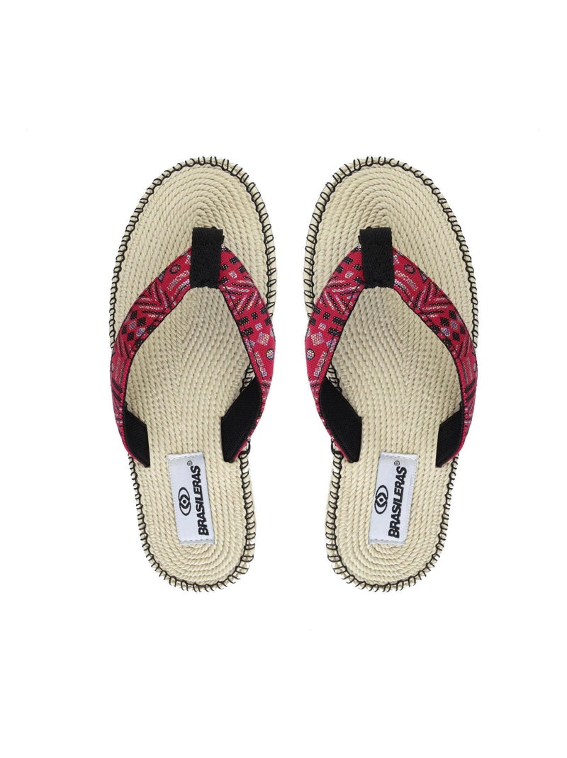Tongs Brasileras pour femme avec semelle en gomme Rouge - Kiabi