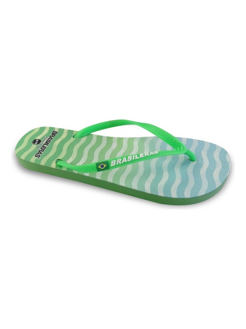 Tongs Brasileras pour femme avec semelle en gomme - Kiabi