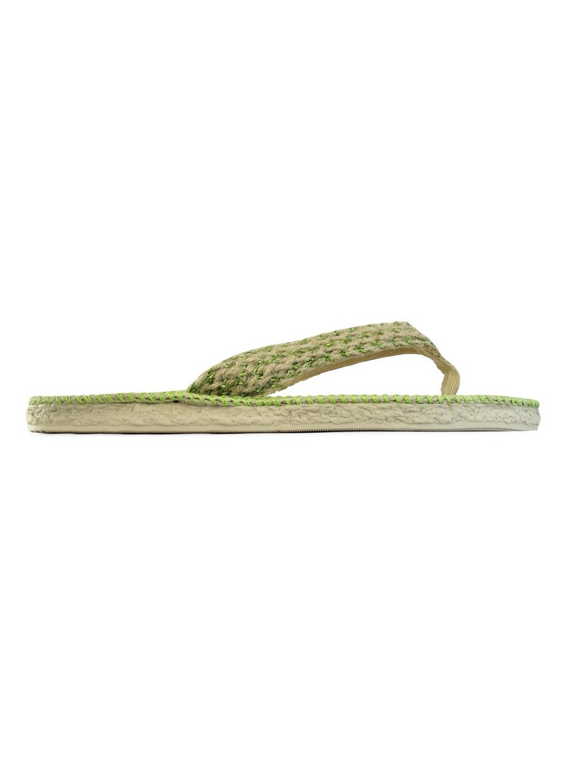 Tongs Brasileras pour femme avec semelle en gomme Vert - Kiabi