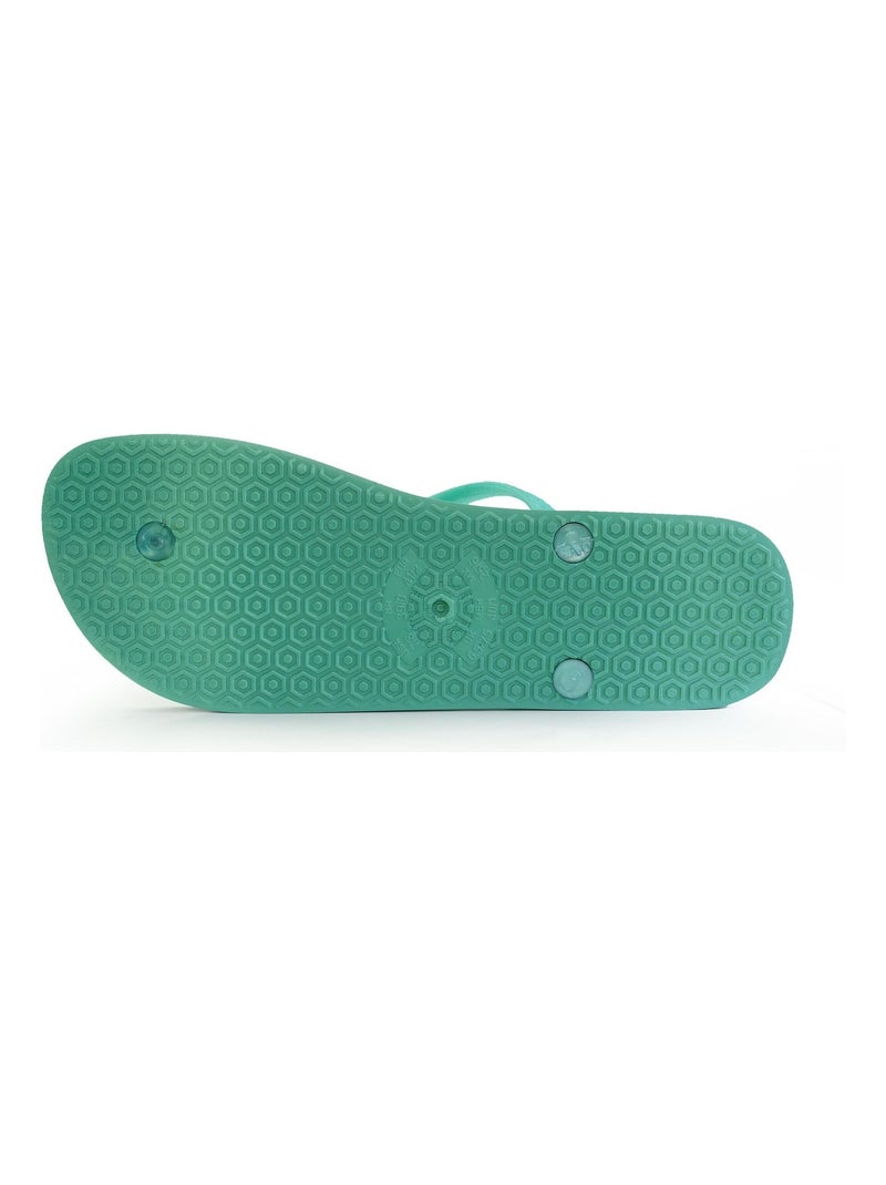 Tongs Brasileras pour femme avec semelle en gomme Vert d'eau - Kiabi