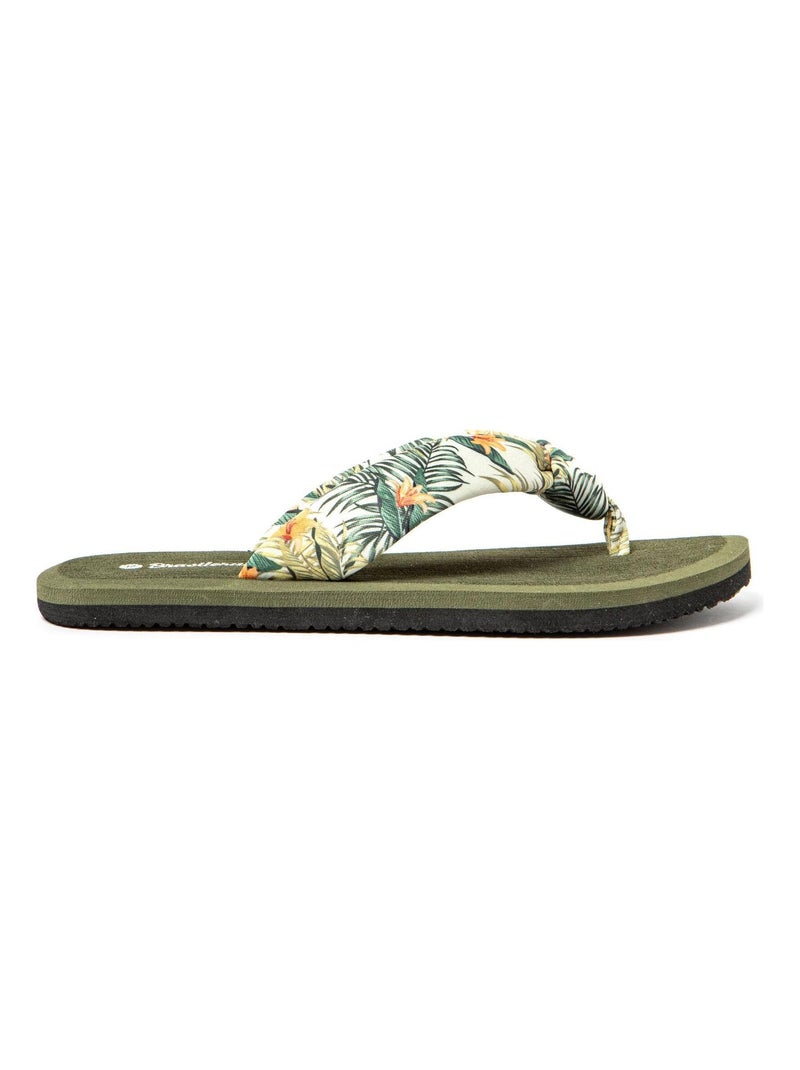 Tongs Brasileras pour femme avec semelle en gomme Vert foncé - Kiabi