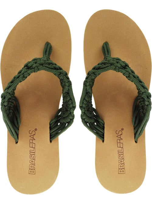 Tongs Brasileras pour femme avec semelle en gomme - Kiabi