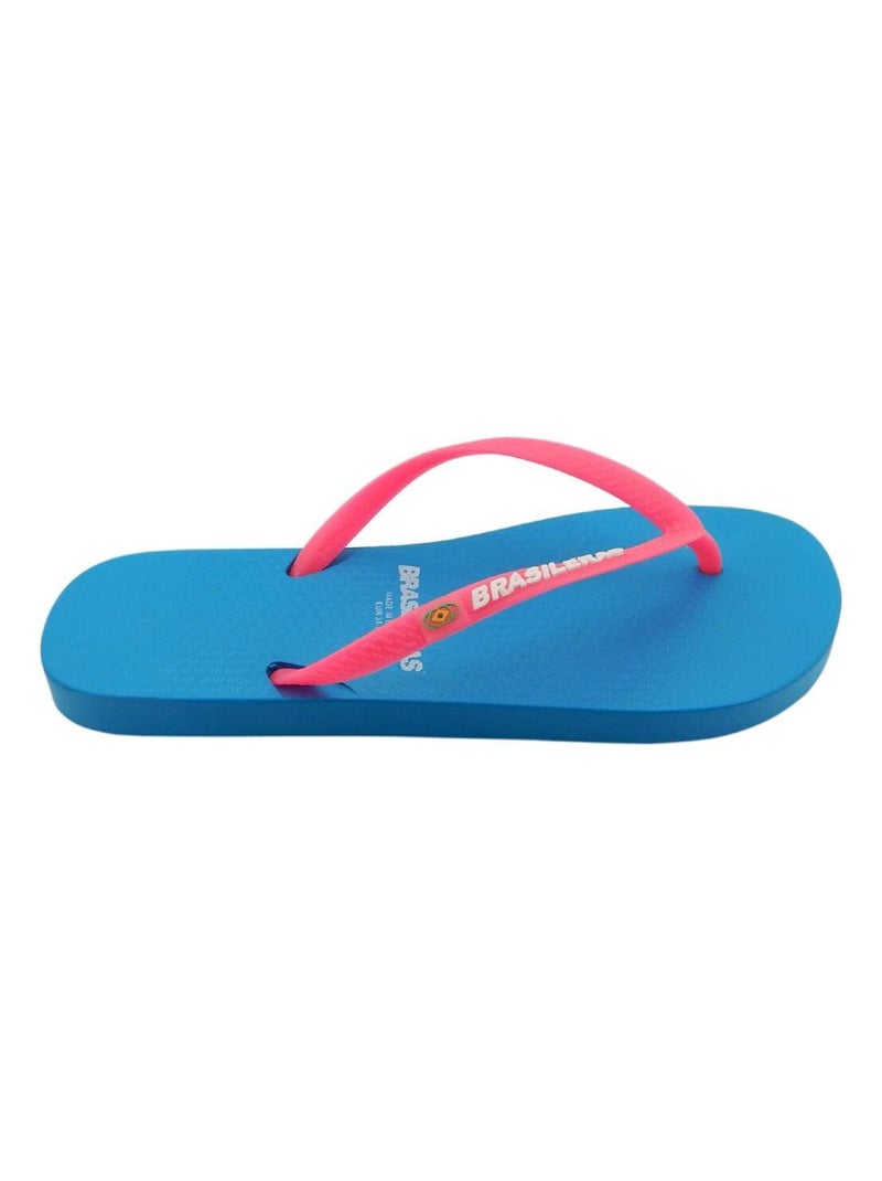 Tongs Brasileras pour femme Brasileras avec semelle en gomme Bleu Rose - Kiabi