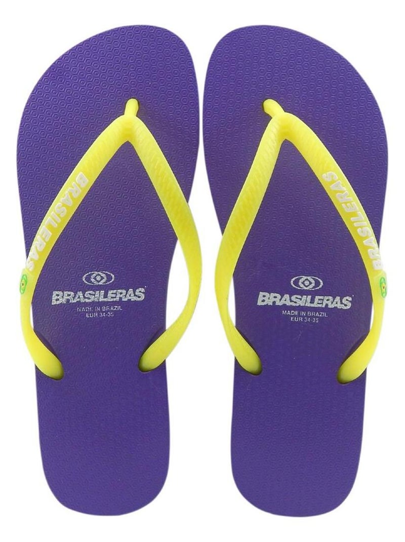 Tongs Brasileras pour femme Brasileras avec semelle en gomme Mauve lilas - Kiabi