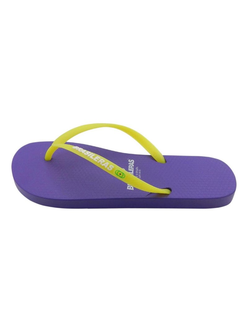 Tongs Brasileras pour femme Brasileras avec semelle en gomme Mauve lilas - Kiabi