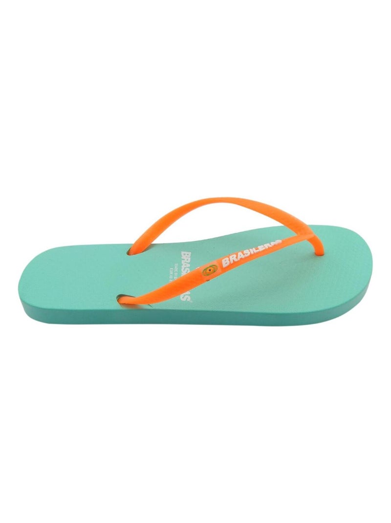 Tongs Brasileras pour femme Brasileras avec semelle en gomme Vert d'eau - Kiabi