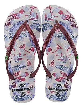 Tongs Brasileras pour femme semelle en gomme