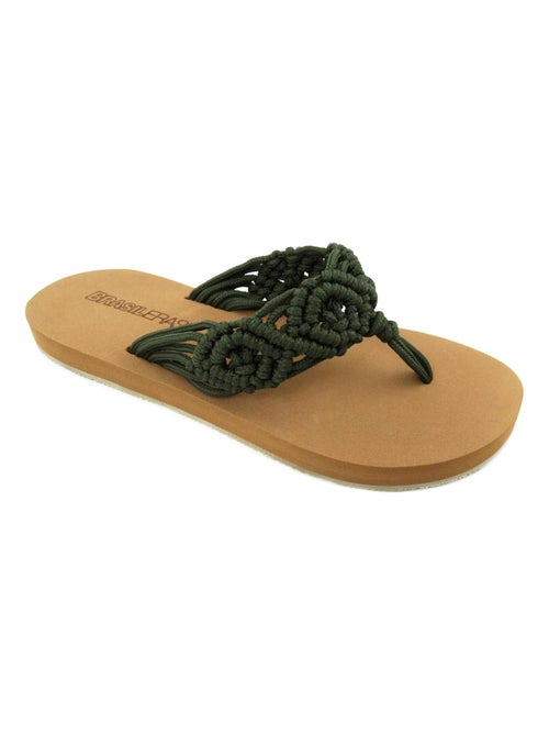 Tongs Brasileras pour femmes avec semelle en gomme - Kiabi