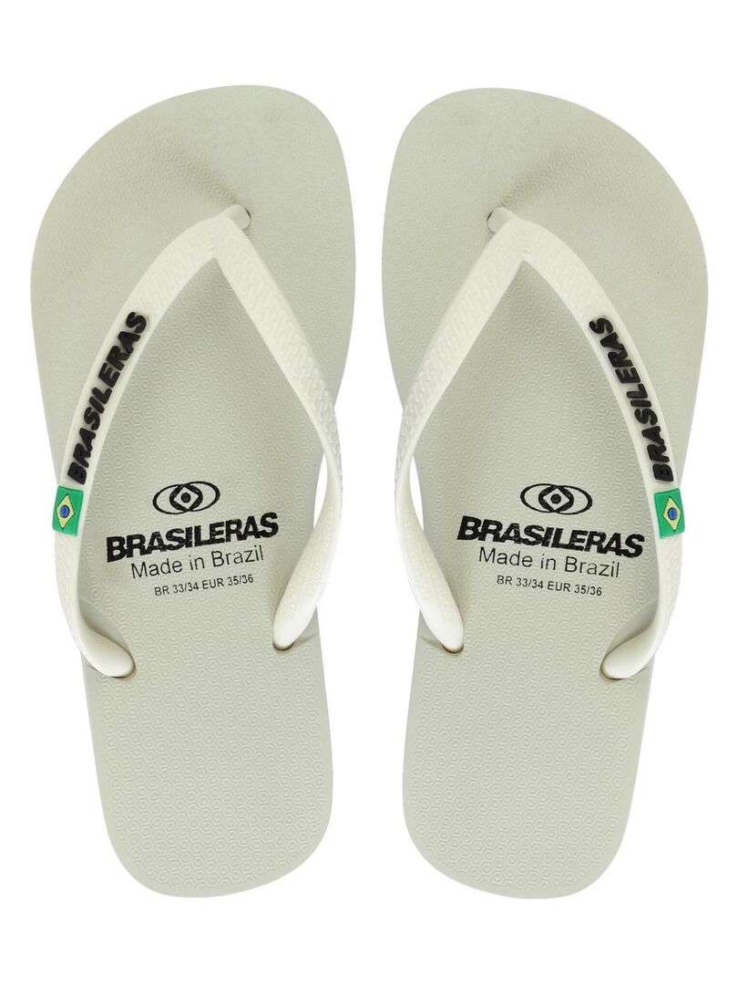 Tongs Confort Urbaines Tongs BRASILERAS Homme Femme - Semelle Antidérapante - Confort Ergonomique - Plage Piscine Urbain Chaussures Détente été