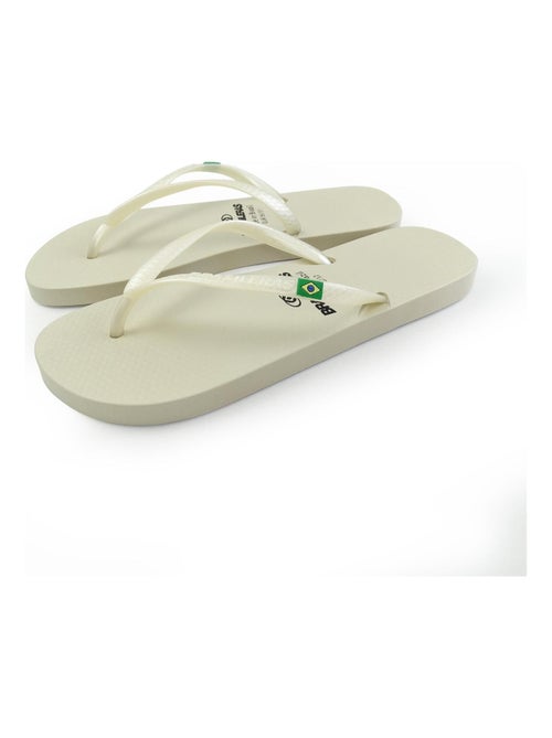 Tongs Brasileras pour femmes avec semelles en gomme - Kiabi