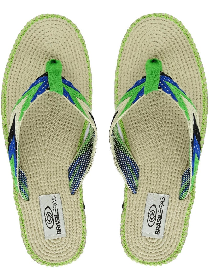 Tongs Brasileras pour femmes avec semelles en gomme Vert - Kiabi