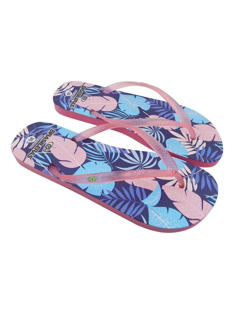 Tongs Brasileras pour femmes Brasileras semelles en gomme Rose - Kiabi