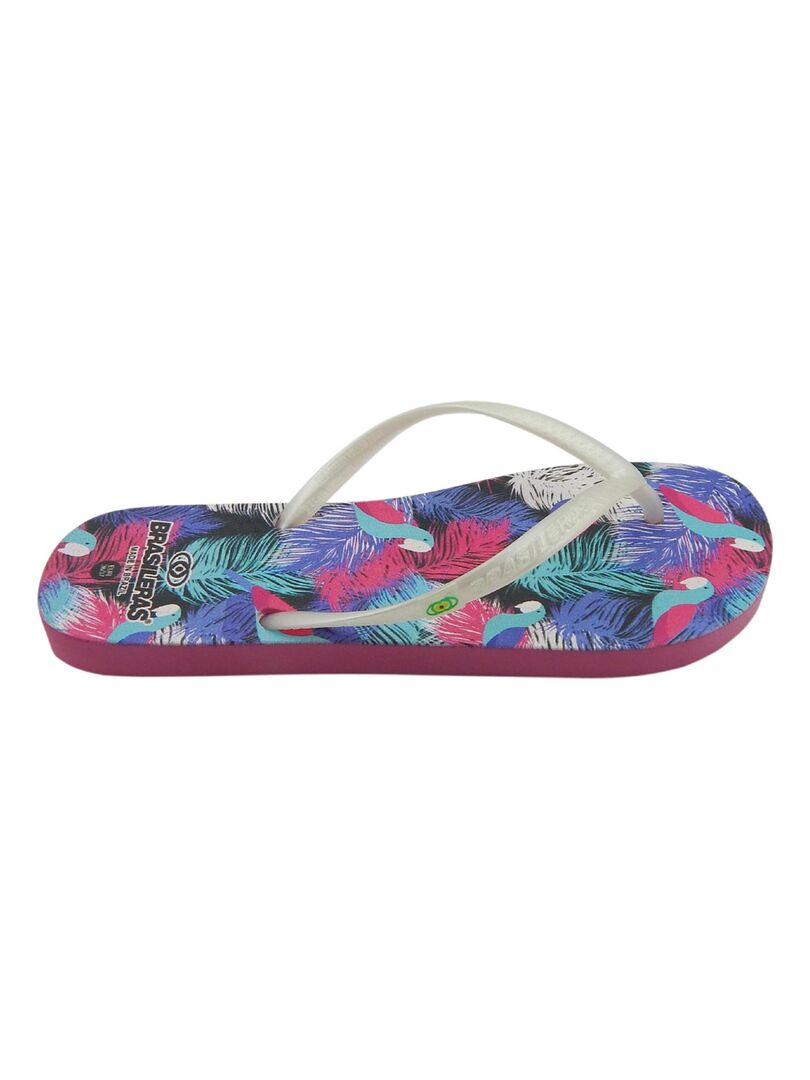 Tongs Femmes MY BEACH SPIRIT - Taille Variable, Couleur Rose, Plastique, Talons Plats, Neuves Avec Emballage
