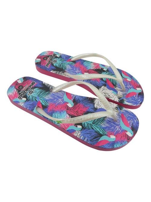 Tongs Brasileras pour femmes semelle en gomme - Kiabi