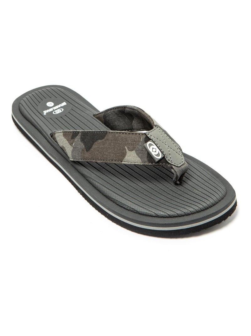 Tongs Brasileras pour homme avec semelle en gomme antidérapante Gris - Kiabi