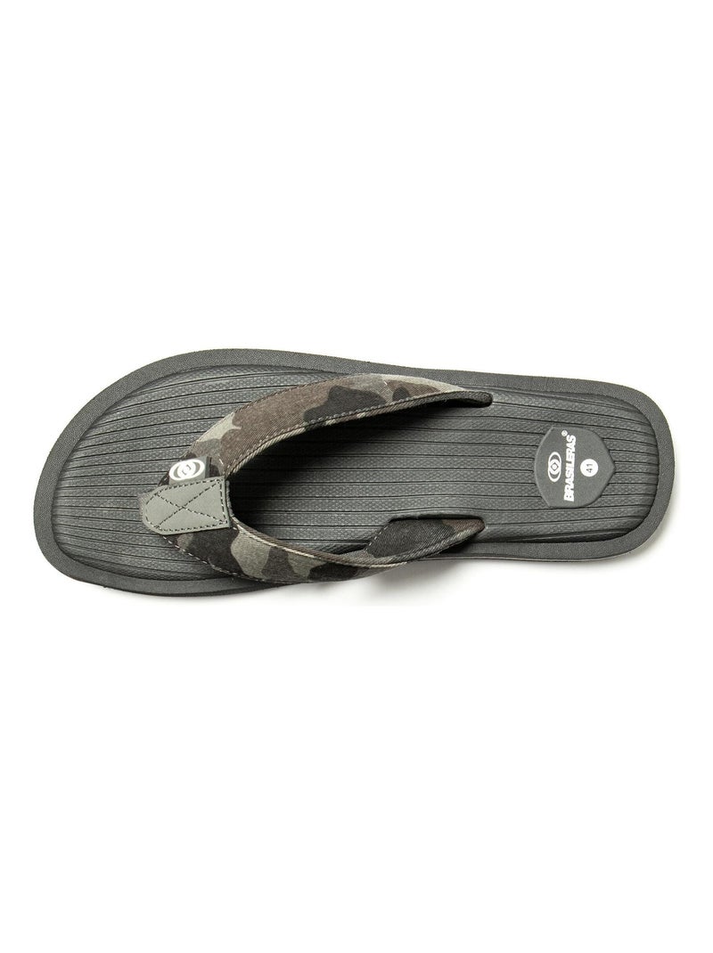 Tongs Brasileras pour homme avec semelle en gomme antidérapante Gris - Kiabi