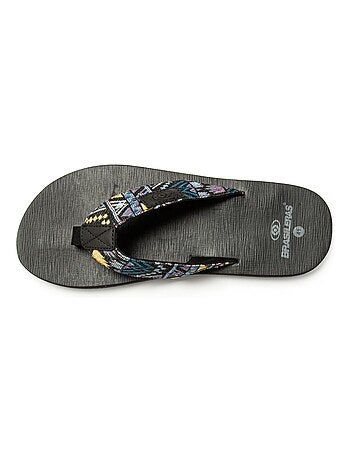 Tongs Brasileras pour homme avec semelle en gomme antidérapante