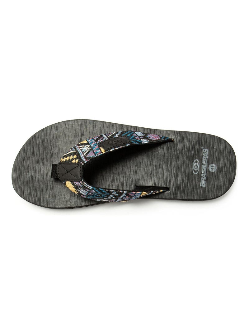 Tongs Brasileras pour homme avec semelle en gomme antidérapante Noir - Kiabi