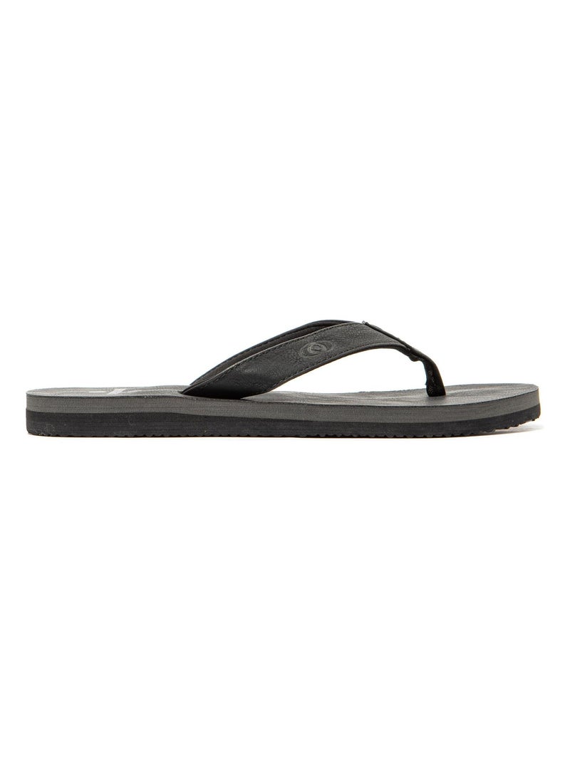 Tongs Brasileras pour homme avec semelle en gomme antidérapante Noir - Kiabi