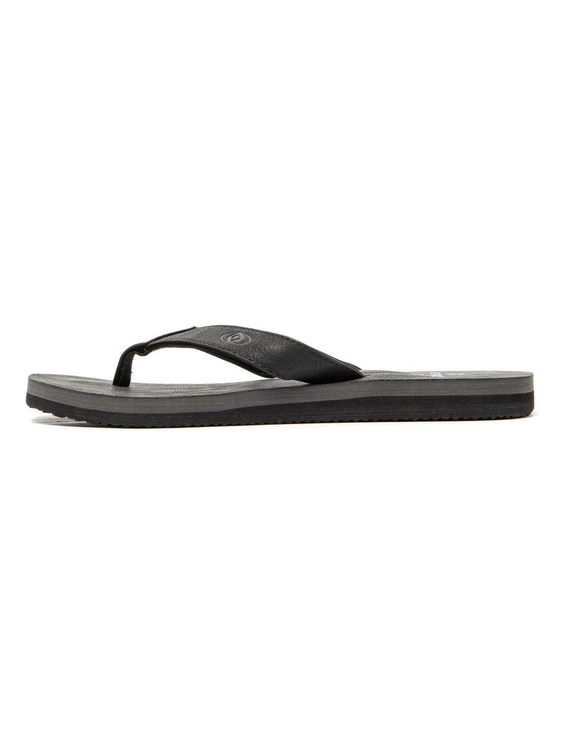 Tongs Brasileras pour homme avec semelle en gomme antidérapante Noir - Kiabi