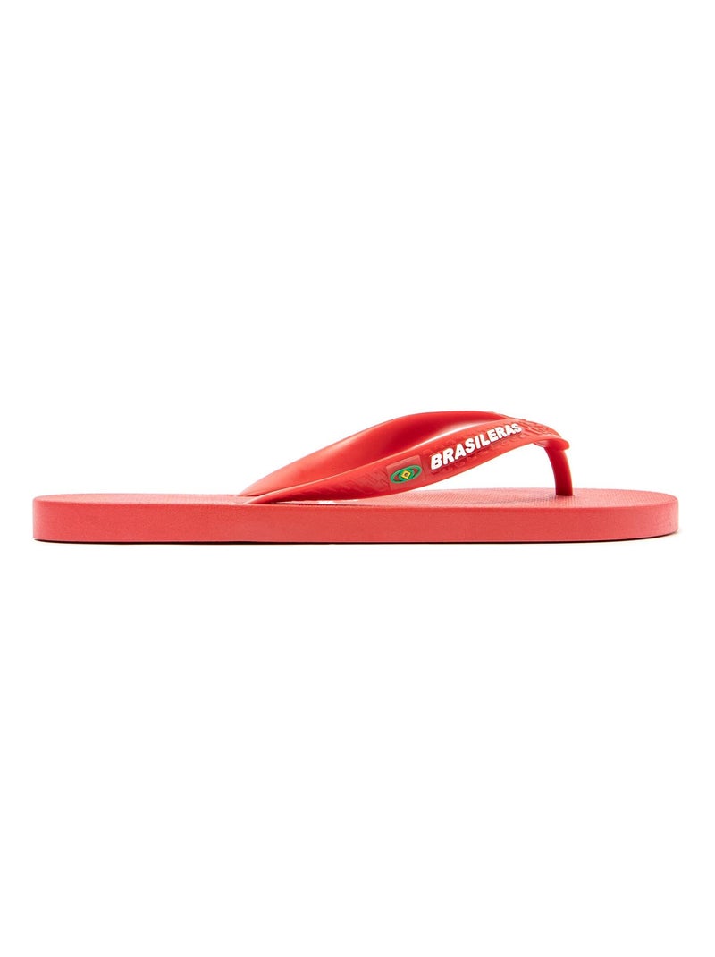 Tongs Brasileras pour homme avec semelle en gomme antidérapante Rouge - Kiabi