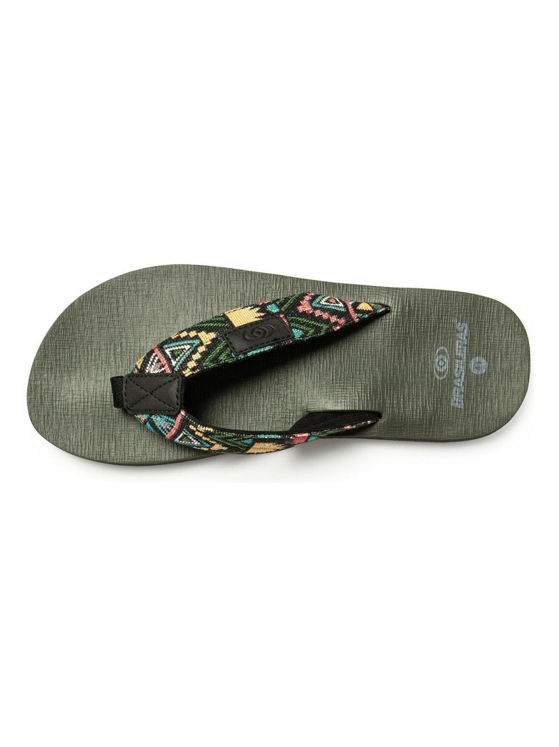 Tongs Brasileras pour homme avec semelle en gomme antidérapante Vert - Kiabi