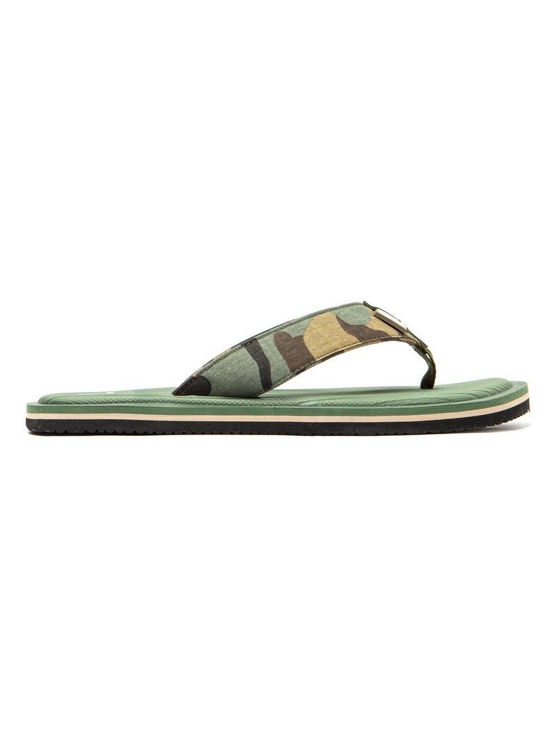 Tongs Brasileras pour homme avec semelle en gomme antidérapante Vert foncé - Kiabi