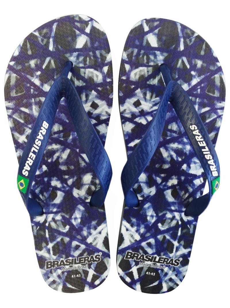 Tongs Brasileras pour homme avec semelle en gomme Bleu foncé - Kiabi
