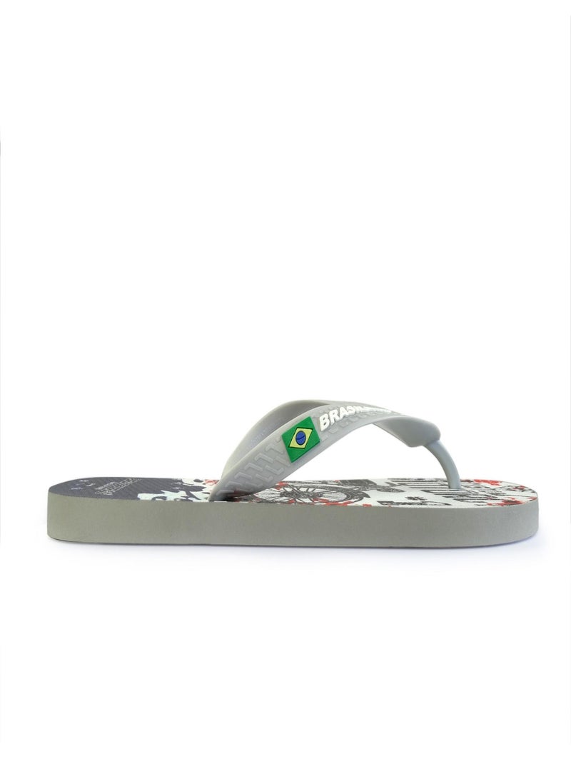 Tongs Brasileras pour homme avec semelle en gomme Gris - Kiabi