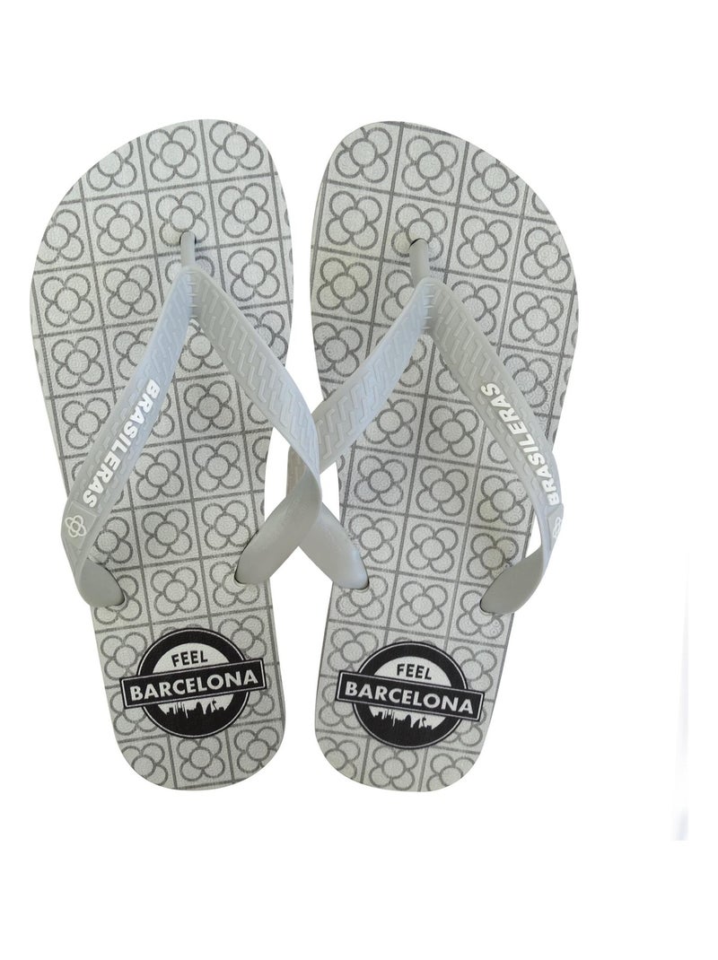 Tongs Brasileras pour homme avec semelle en gomme Gris - Kiabi