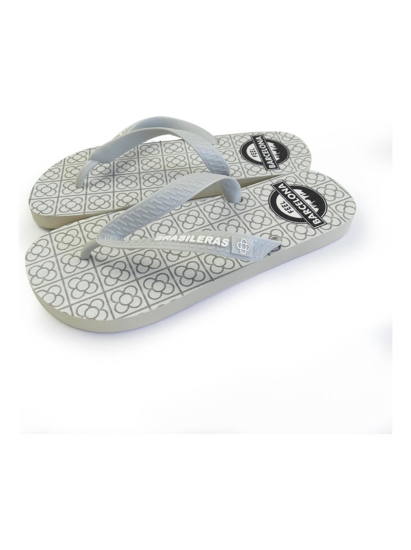 Tongs Brasileras pour homme avec semelle en gomme Gris - Kiabi