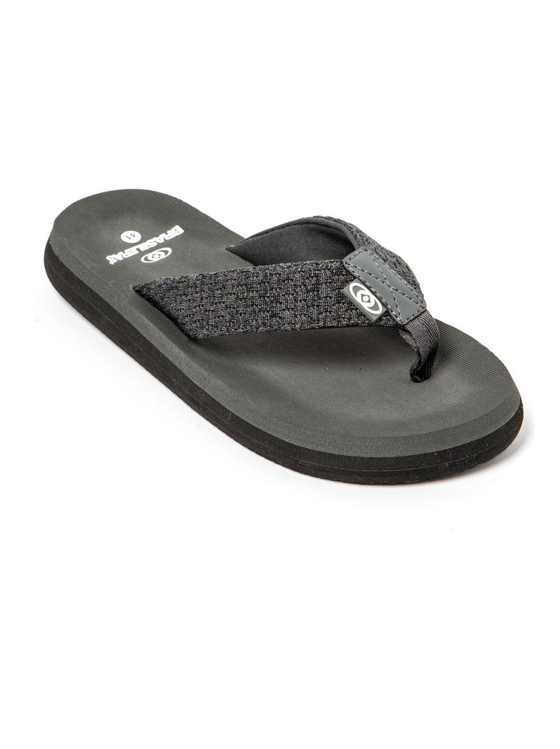Tongs Brasileras pour homme avec semelle en gomme Gris Gris - Kiabi