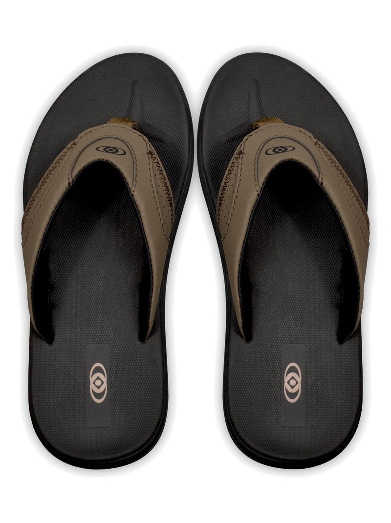 Tongs Brasileras pour homme Marron - Kiabi