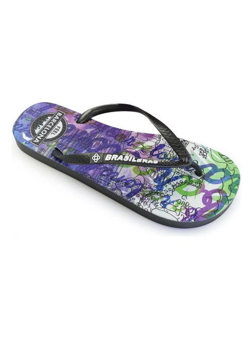 Tongs Brasileras pour homme semelle en gomme - Kiabi