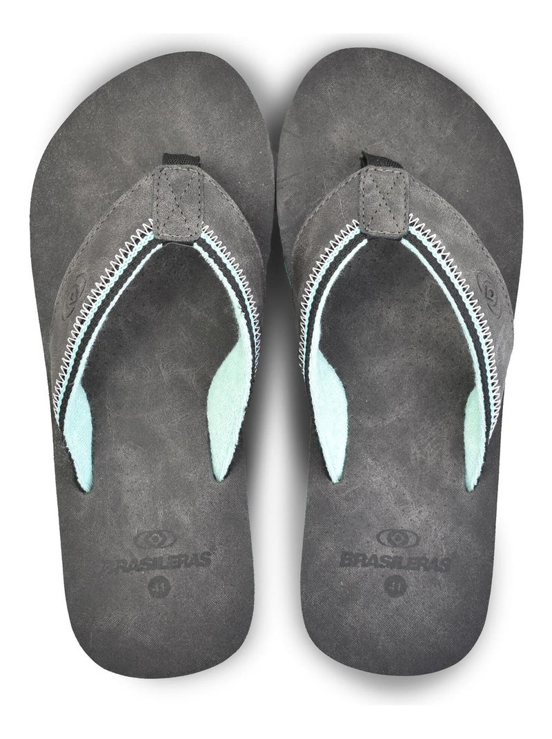 Tongs Brasileras pour hommes semelles en gomme Gris - Kiabi